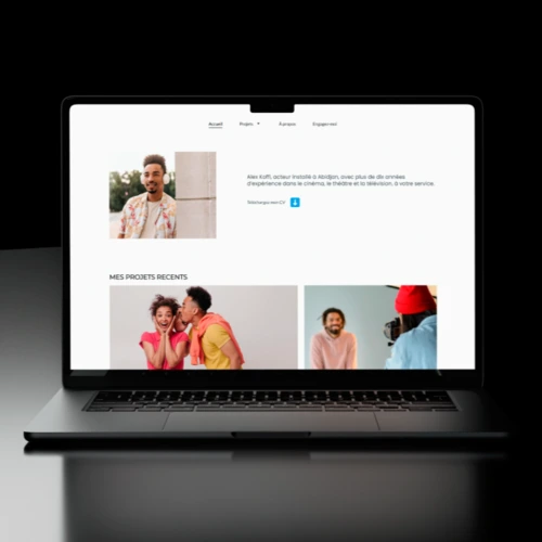 Site internet pour acteur, actrice et réalisateurs afrique