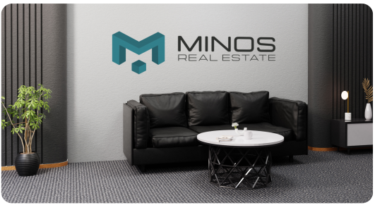 logo branding et site web et marketing digitale agence immobilière