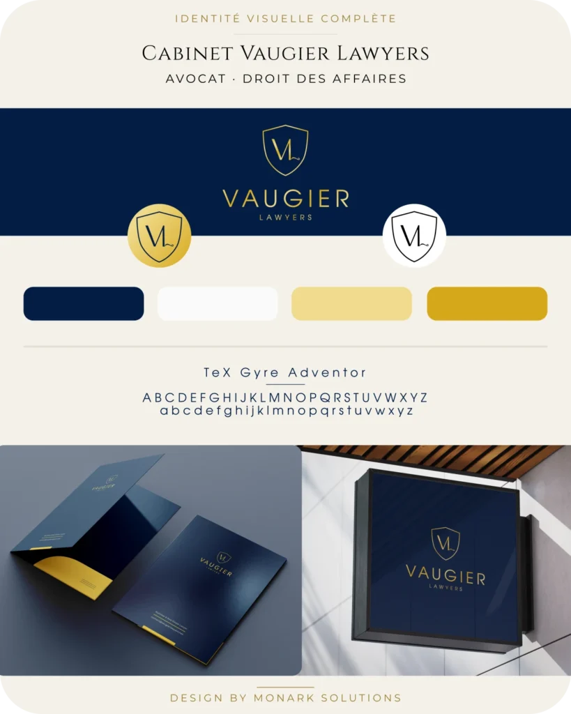 Identité de marque, logo et branding pour avocats d'affaires