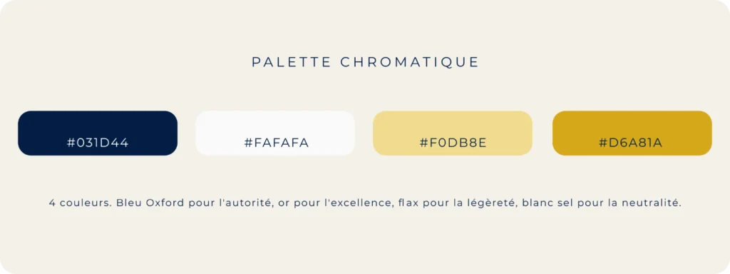 Palette Chromatique pour avocats d'affaires - Cabinet Vaugier Lawyers