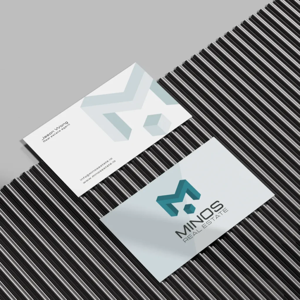 Carte de visite pour agence immobilière à Singapour — Monark Solutions: agence marketing digitale