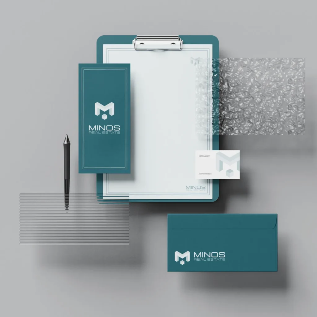 Papeterie pour agence immobilière à Singapour — Monark Solutions: agence marketing digitale