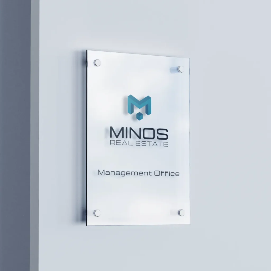 Plaque de bureau pour agence immobilière à Singapour — Monark Solutions: agence marketing digitale